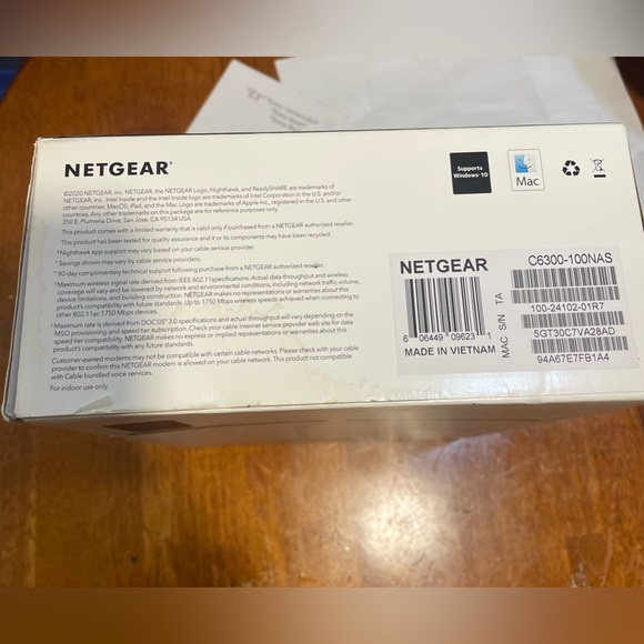 NETGEAR AC1750 WiFi Cable Modem Router - Picture 5 of 7